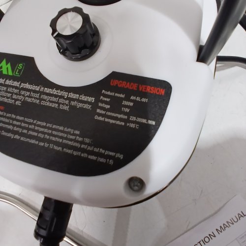 SUNYDOG PORTABLE HANDHELD STEAM CLEANER WITH BRUSH HEADS FOR HOUSE AND CAR - 2500W - WHITE - (MODEL: AH-SL-001) image 3