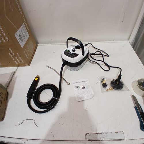 SUNYDOG PORTABLE HANDHELD STEAM CLEANER WITH BRUSH HEADS FOR HOUSE AND CAR - 2500W - WHITE - (MODEL: AH-SL-001) image 4