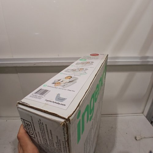 INGENUITY 3-IN-1 KEEP COZY GROW WITH ME VIBRATING BABY BOUNCER, ROCKER & CHAIR - 40LBS CAPACITY - WEAVER THEME GREY/WHITE/GREEN (MODEL: ‎12428) image 4