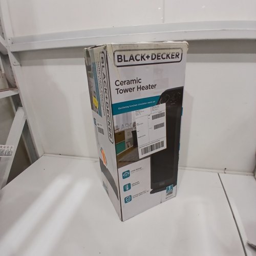 BLACK+DECKER CERAMIC TOWER HEATER - 1500W - BLACK (MODEL: BHTC571) image 4
