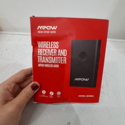 MPOW BLUETOOTH TRANSMITTER AND RECEIVER - BLACK (MODEL: BH283A) image 2