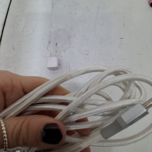 SCOSCHE POWERVOLT™ MINI WALL CHARGER WITH USB-C TO USB-C BRAIDED CABLE - 30W - 8FT - WHITE/SILVER - (MODEL: HPD30CCB8W-SP) image 3