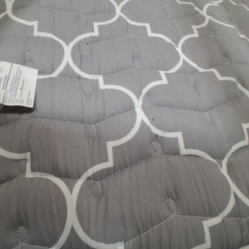 VIBE BEAR MEMORY FOAM MATTRESS TOPPER - 80" X 54" - GREY image 3