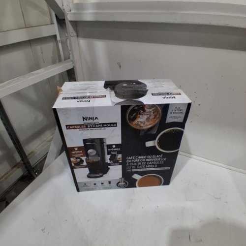 NINJA 2-IN-1 PODS & GROUNDS SINGLE-SERVE COFFEE MAKER - 56OZ - BLACK (MODEL: PB040C) image 5