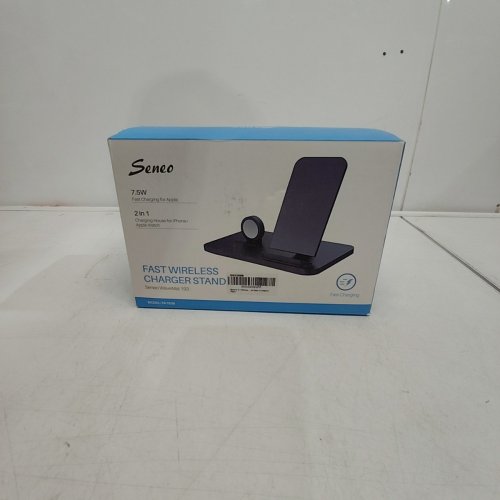 SENEO 2 IN 1 WIRELESS CHARGER STAND FOR APPLE IPHONE AND WATCH - 7.5W - BLACK - (MODEL: PA193B) image 3