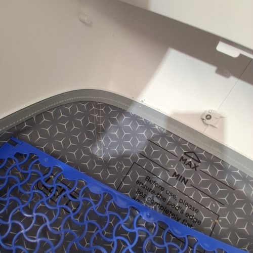 HAPPY PAW OPEN TOP ADVANCED ODOUR CONTROL SELF CLEANING AUTOMATIC CAT LITTER BOX WITH APP CAPABILITIES- 12V- WHITE/GREY/BLUE (MODEL: ACC-25-02) image 4