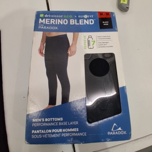MENS DRIRELEASE MERINO BLEND PERFORMANCE BASE LAYER - MEDIUM - BLACK (MODEL: 356927) ADULT APPAREL & SHOES image 3