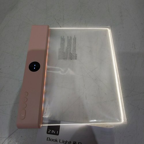 RECHARGEABLE 2-IN-1 LED FLAT READING LIGHT OR BEDSIDE LIGHT - PINK image 2
