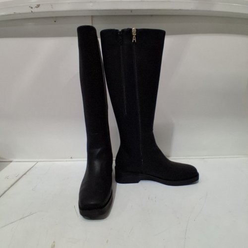 AEROSOLES WOMEN'S FAUX LEATHER KNEE HIGH BOOTS - SIZE 7.5M - BLACK (MODEL: DARIA) image 3
