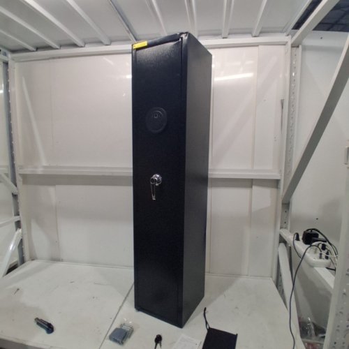 ELECTRONIC 3-5 GUN CABINET SECURITY SAFE - 11.8" X 11.8" X 54" - BLACK (STYLE: ZW138-01) image 6