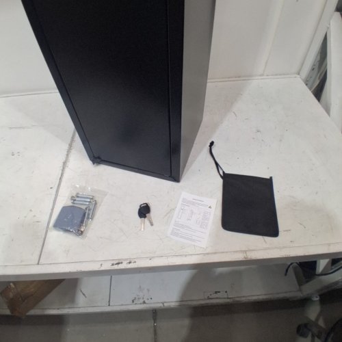 ELECTRONIC 3-5 GUN CABINET SECURITY SAFE - 11.8" X 11.8" X 54" - BLACK (STYLE: ZW138-01) image 7