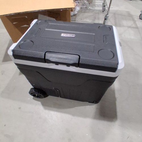 EUHOMY ELECTRIC COOLER CAR REFRIGERATOR - 12V - 53QT - BLACK - (MODEL: CF018-50BL-CAEH) image 2