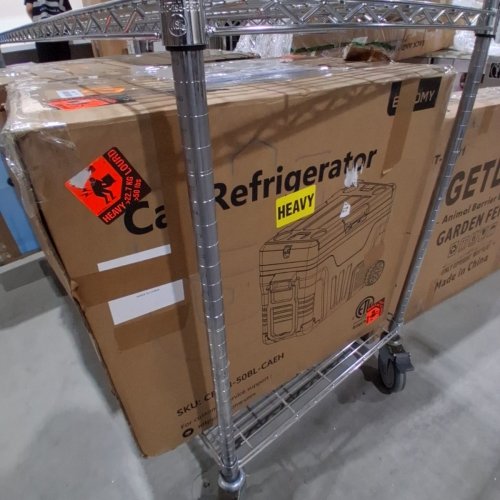 EUHOMY ELECTRIC COOLER CAR REFRIGERATOR - 12V - 53QT - BLACK - (MODEL: CF018-50BL-CAEH) image 7