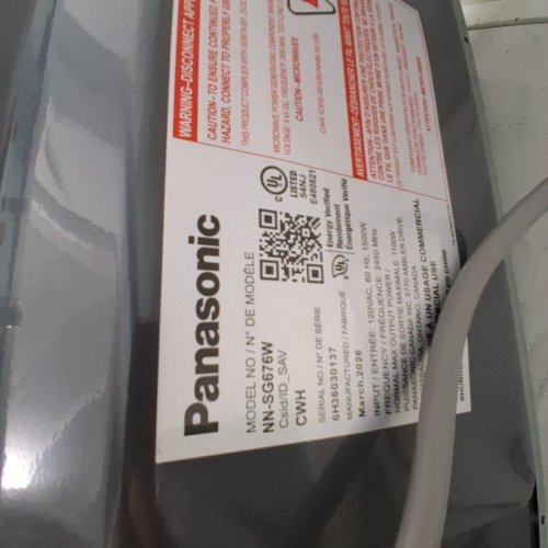 PANASONIC "THE GENIUS" MICROWAVE OVEN - 1.3 CUBIC FEET/1100 WATTS - WHITE - (NN-SG676W) image 6