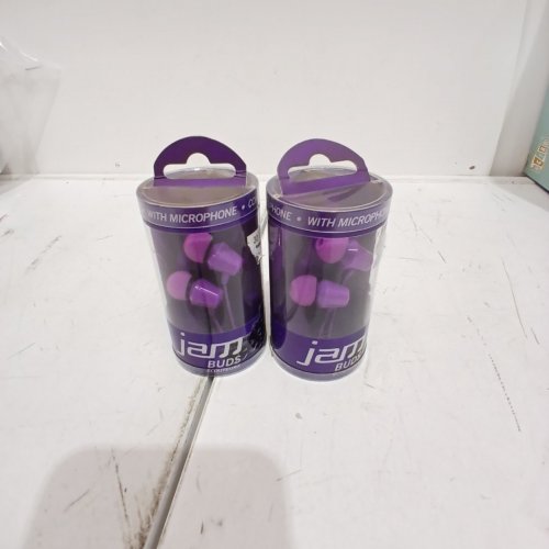 2 JAM WIRED EARBUDS WITH MICROPHONE - PURPLE (STYLE: HX-EP101PUR) image 2