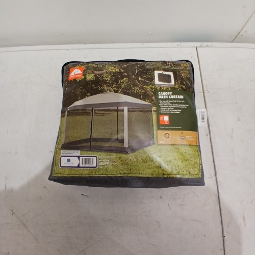OZARK TRAIL MESH CURTAINS FOR CANOPY - 12FT X 12FT - GREY (ITEM: 50620629) image 4