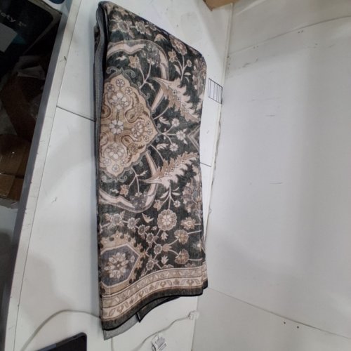 WYATT & ASH ORNAMENTAL AREA RUG - 6FT X 9FT -GREEN/BEIGE (ITEM: 1737288) image 2
