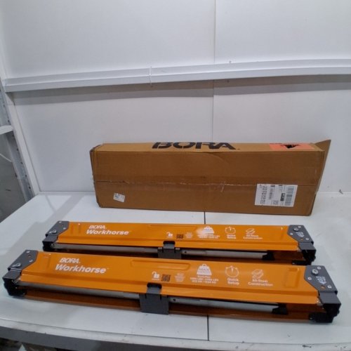 2PK BORA WORKHORSE XT ADJUSTABLE HEIGHT SAWHORSE HEAVY DUTY - 30" TO 34" LEGS 2 X 4 METAL TOP - ORANGE - (MODEL: PM-3330T) image 2