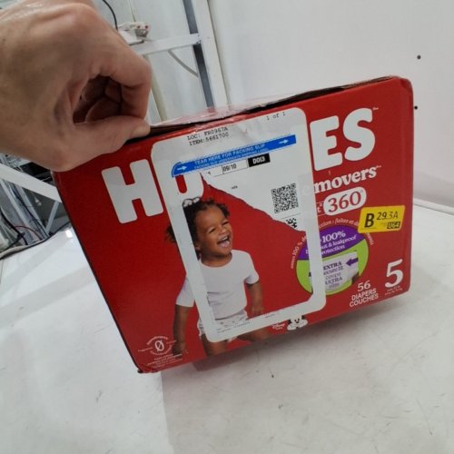 56PK HUGGIES LITTLE MOVERS HUGGFIT BABY DIAPERS WITH 360° WAISTBAND - SIZE 5 (MODEL: 5660200) image 3