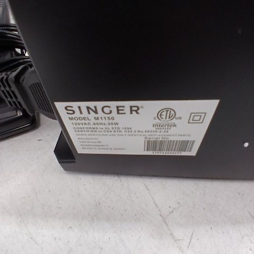 SINGER LIGHTWEIGHT & PORTABLE SEWING MACHINE WITH 45 STITCH APPLICATIONS - BLACK (MODEL: M1150) image 5