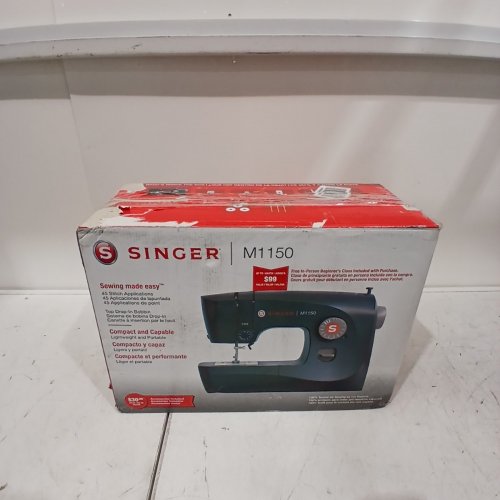 SINGER LIGHTWEIGHT & PORTABLE SEWING MACHINE WITH 45 STITCH APPLICATIONS - BLACK (MODEL: M1150) image 6