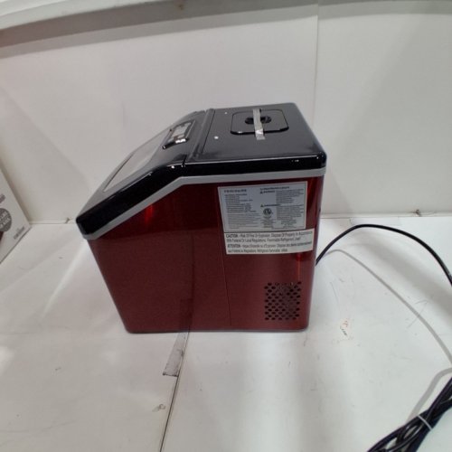FRIGIDAIRE EXTRA LARGE CAPACITY CLEAR ICE MAKER LCD CONTROL 40LBS OF ICE IN 24HRS - 2.3QT WATER RESIVOIR - RED - (MODEL: EFIC452-SSRED image 6