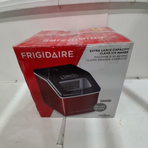 FRIGIDAIRE EXTRA LARGE CAPACITY CLEAR ICE MAKER LCD CONTROL 40LBS OF ICE IN 24HRS - 2.3QT WATER RESIVOIR - RED - (MODEL: EFIC452-SSRED image 9