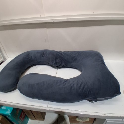 ALLOPERA FULL BODY PREGNANCY MATERNITY PILLOW - 57" - GREY/BLACK image 2