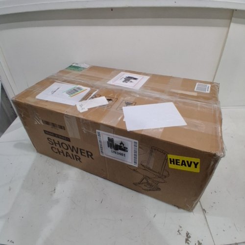 COLLAPSIBLE ELECTRIC ADJUSTABLE HEIGHT BATH LIFE CHAIR - 42.9" X 23.1" X 14.4" - BLUE/WHITE (MODEL: JC35M3-1) image 6