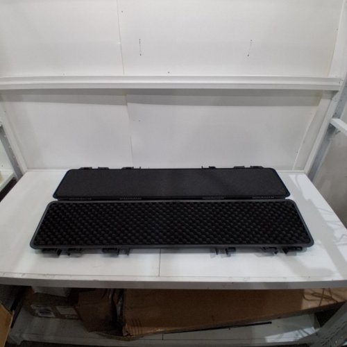 MEIJIA PORTABLE WATERPROOF ALL BLACK WEATHER HARD RIFLE CASE - 50" - BLACK (MODEL: MJ6067) image 3
