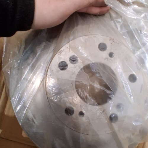2PC TRANSIT WAREHOUSE FRONT DISC BRAKE ROTORS - FOR HONDA CRV 2002-2004 - SILVER (MODEL: 8-980072) image 4