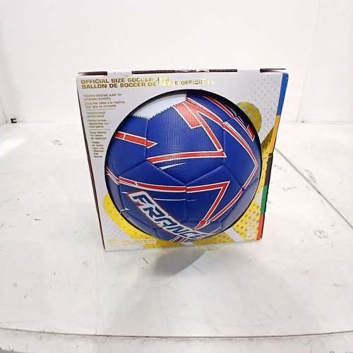 TEAM FRANCE OFFICIAL SIZE SOCCER BALL - SIZE 5 - BLUE/RED (MODEL: 1789535) image 2