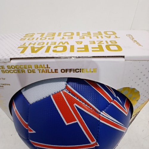 TEAM FRANCE OFFICIAL SIZE SOCCER BALL - SIZE 5 - BLUE/RED (MODEL: 1789535) image 3