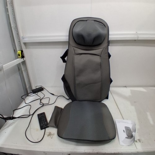 SNAILAX SHIATSU HEATED NECK, SHOULDERS & FULL BACK ROLLING MASSAGER- GREY (MODEL: SL-233) image 3