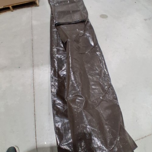 HEAVY DUTY WATERPROOF POLY TARP - 15FT X 20FT - BROWN/GREY image 2