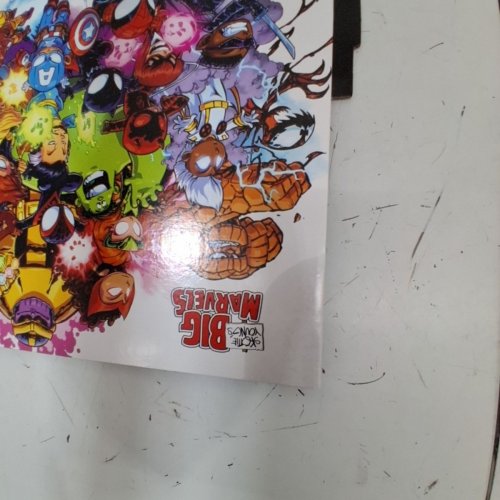 MARVEL SKOTTIE YOUNG'S BIG MARVELS COMIC BOOK STORAGE BOX - HOLDS UP TO 100 COMICS - 15.5" X 7.6" X 10.9" - MULTICOLOR image 2