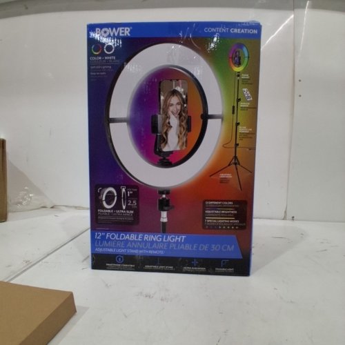 BOWER FOLDABLE RING LIGHT WITH RGB LIGHTS- 12" - BLACK (MODEL: WSC-RGB12SLIM) image 4