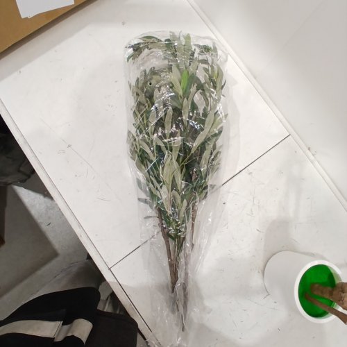 ARTIFICIAL OLIVE TREE WITH POT - 3.5FT - GREEN/WHITE image 3