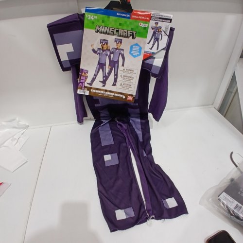 KID'S DISGUISE MINECRAFT ENCHANTED DIAMOND ARMOR COSTUME - SMALL (4-6) - PURPLE image 2