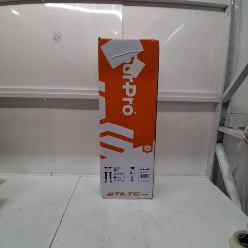2PK SURPRO SINGLE SIDED DRYWALL STILTS - 26" - 40" - BLACK/SILVER/ORANGE - (MODEL: S1X-M-2640) image 4