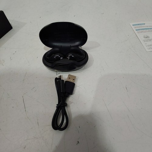 TRUE WIRELESS CLIP-ON BLUETOOTH EARBUDS WITH LCD SCREEN CASE - BLACK (MODEL: YYK-S19) image 3