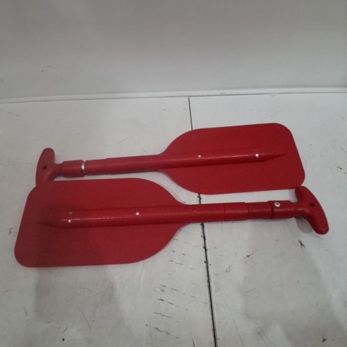 2PK TELESCOPIC BOAT PADDLES - RED image 2