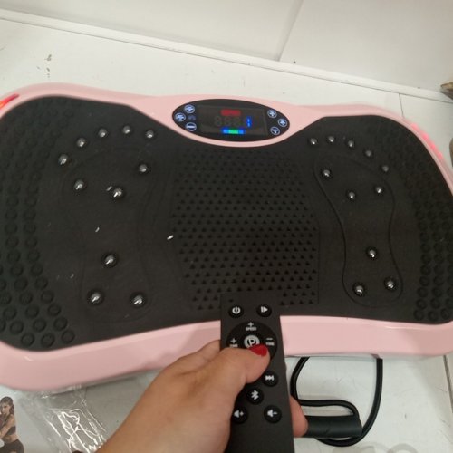 UNBRANDED FITNESS VIBRATING PLATFORM - 9 MODES, BLUETOOTH WITH CONTROLLER - PINK image 5