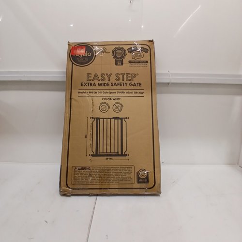REGALO EASY STEP EXTRA WIDE BABY GATE - 30" X 29"-49" - WHITE (MODEL: 1164 EW DS) image 4
