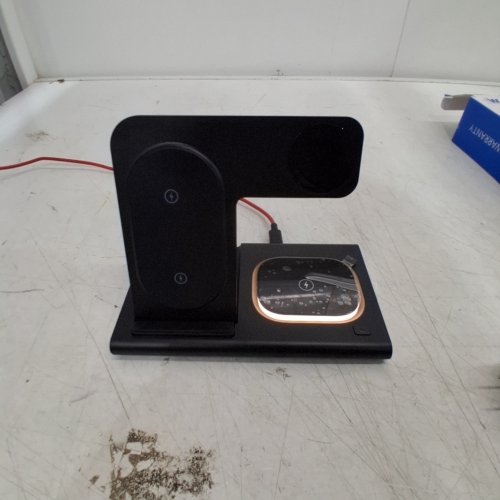 JUST WIRELESS 3-IN-1 PORTABLE WIRELESS CHARGER FOR APPLE PRODUCTS - BLACK (MODEL: 04099-V) image 2