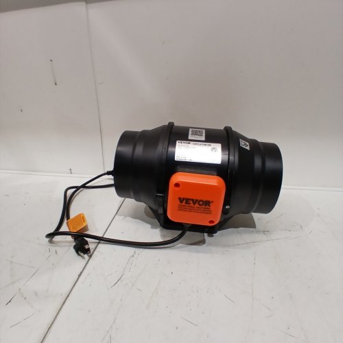 VARIABLE SPEED INLINE DUCT VENTILATION FAN WITH SPEED CONTROLLER - 400CFM- 2600RPM - BLACK/ORANGE (MODEL: BT-FL16A) image 3