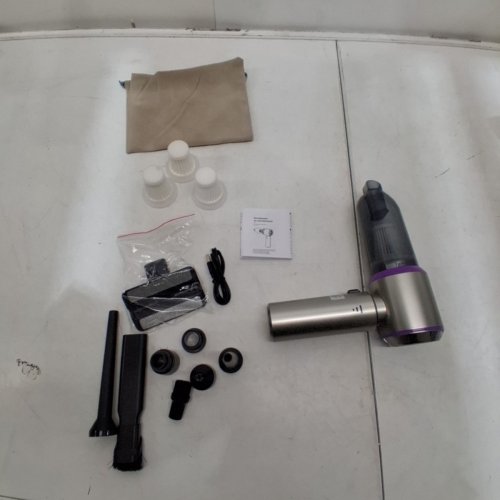 14PC WIRELUME BRUSHLESS MOTOR HANDHELD CAR VACUUM CLEANER - PURPLE / SILVER (MODEL: ST-6653PLUS) image 7