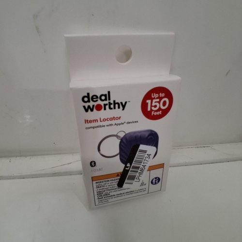 DEALWORTHY ITEM LOCATOR - COMPATIBLE WITH APPLE FINDMY - 150FT MAX RANGE - NAVY BLUE image 2