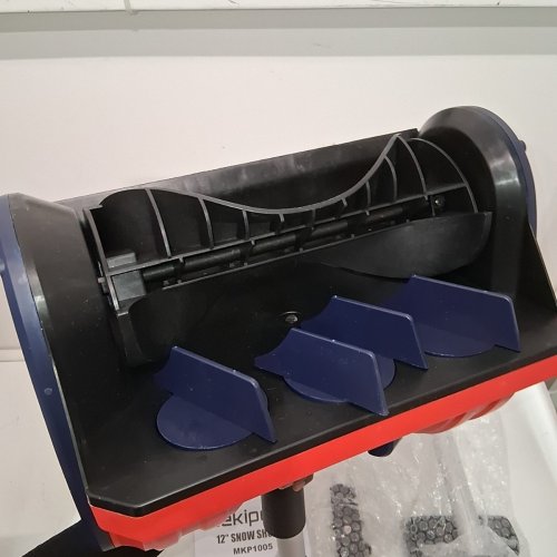 MEKIPOW CORDLESS ELECTRIC SNOW SHOVEL FOR MILWAUKEE 18V BATTERY - *TOOL ONLY* - 12" - RED/BLACK - (MODEL: MKP1005) image 3