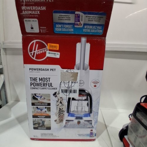 HOOVER CORDED POWERDASH PET COMPACT LIGHTWEIGHT CARPET CLEANER - WHITE/BLUE (MODEL: FH50705VCD) image 6